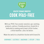 GreenLife Soft Grip 16 Piece Cookware Set, Non-Toxic PFAS-Free Ceramic Nonstick, Pots, Frying, Sauce, Saute, Glass Lids, Stay-Cool Handles, Wobble Free Bases, Dishwasher & Oven Safe, Turquoise