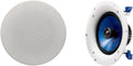 Yamaha NS-IC800 140 Watt 8-Inch 2-Way In-Ceiling Speakers - Pair (White)