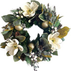 Good Tidings To You - Wreath - Holiday Florals, Large-size Faux Floral Arrangement, Premium Artificial Indoor Flower Display with Beautiful Blooms and Foliage - Artificial Plants & Flowers