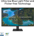 ASUS 27” 1440P Eye Care Monitor (VA27AQ) - IPS  QHD (2560 x 1440)  99% sRGB  Frameless  HDMI  DisplayPort  VGA  1ms  Speakers Low Blue Light  Flicker Free  VESA Wall Mountable  3 yr Warranty