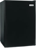 Igloo 2.6 Cu.Ft Mini Fridge with Freezer- Single Door Compact Refrigerator with Glass Shelves for Homes, Dorms & Offices- Keep Snacks, Drinks & Frozen Foods Cool with Temperature Control Fridge- Black