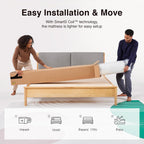 Novilla King Size Mattress, 12 Inch King Mattresses in a Box with Smarts™ Pocket Coil for Pressure Relief, Medium Plush Foam and Spring Hybrid Colchones with CertiPUR-US Certified