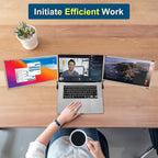Alecewey Laptop Screen Extender  15.6 inch Triple Screen Laptop Monitor Extender FHD 1080P HDMI Detached Extended Portable Dual Monitor for 12-17'' Laptops with Window Mac Android