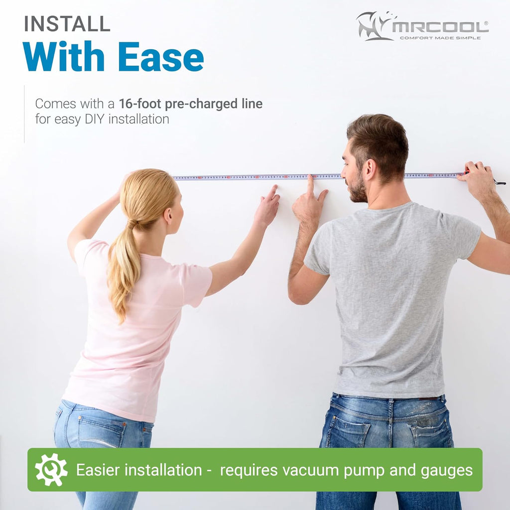 MRCOOL 24000 BTU 230V Ductless Inverter Mini Split Air Conditioner & Heat Pump System, Easy Pro Series - Wall-Mounted AC Unit w/ Heating and Cooling for Home, Office & Commercial Space