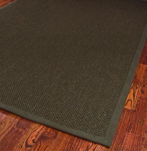 SAFAVIEH Area Rug 8x10 - Natural Fiber Collection - Large - Brown, Sisal, Woven Design with Border (NF443D)