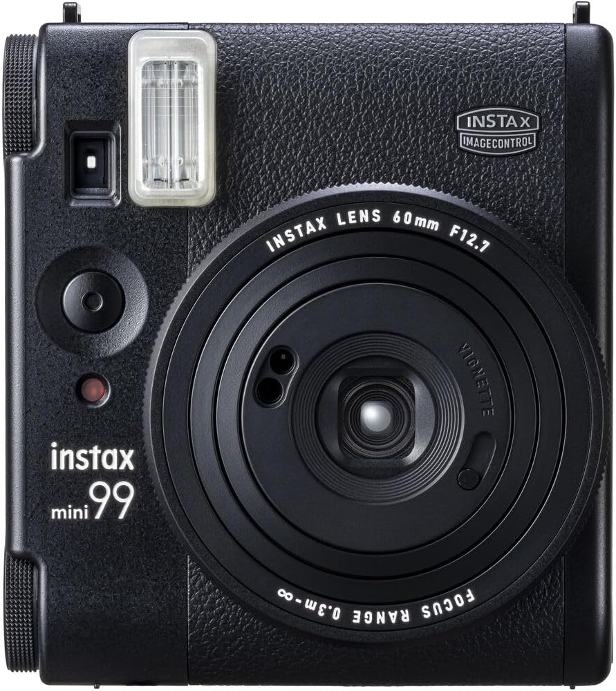 Fujifilm Instax Mini 99 Instant Camera Bundle with Fuji Instax Mini Instant Film Value Pack (60 Sheets) + Carrying Case - Brown + Photo Album – 64 Pockets + More