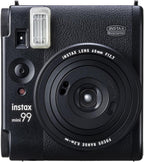 Fujifilm Instax Mini 99 Instant Camera Bundle with Fuji Instax Mini Instant Film Value Pack (60 Sheets) + Carrying Case - Brown + Photo Album – 64 Pockets + More