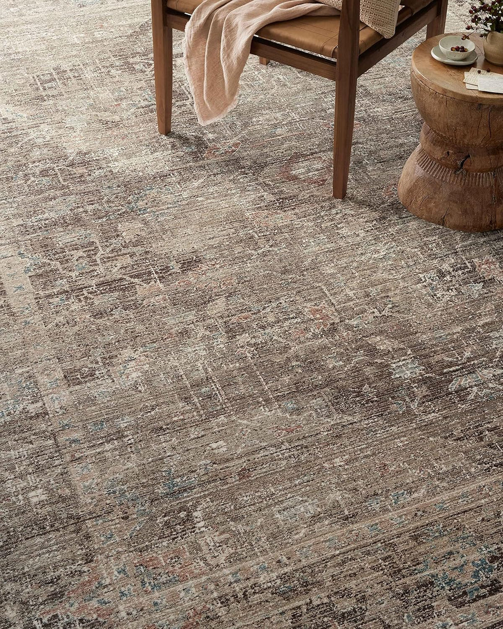 Loloi Magnolia Home by Joanna Gaines Millie Collection MIE-03 Charcoal/Dove 7'-10" x 10', .25" Pile Height, Area Rug