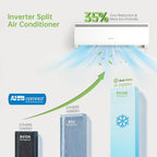Real Relax 12000 BTU Mini Split Air Conditioner & Heater, 20 SEER2, 115V Inverter, Cools & Heats Up to 750 Sq.Ft, WiFi & Alexa Compatible, R454B Refrigerant, Included Installation Kit Ductless