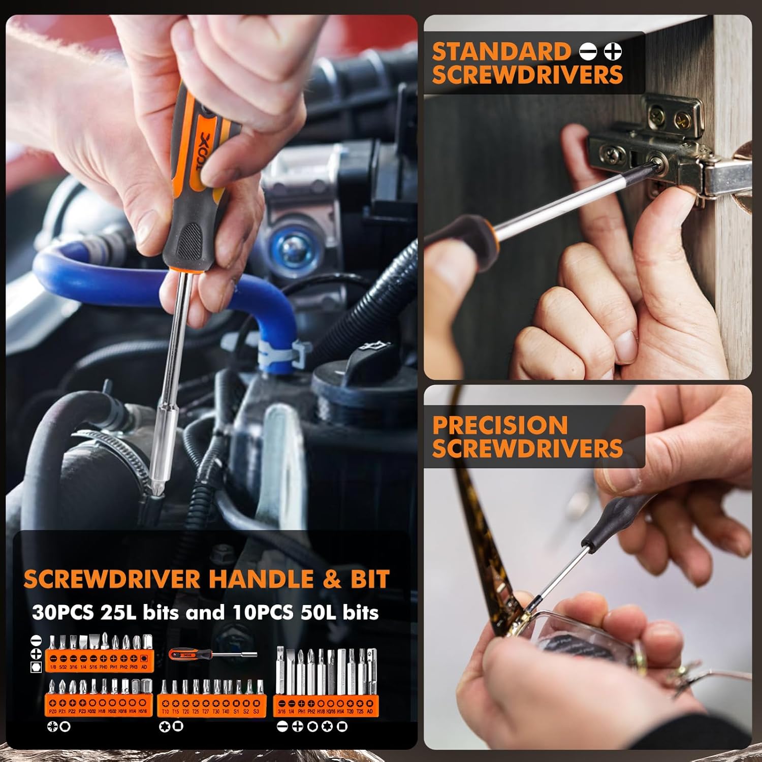 XOOL 368 Piece Home Repair Tool Kit with Drawer Toolbox, Includes Hammer, Pliers, Screwdrivers, Wrench, Tape Measure & More for Home Repair, Apartment, Office, Garage and DIY Projects