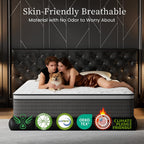 Full Mattress 14 Inch Hybrid Full Size-Gel Memory Foam Mattress in a Box, Individually Wrapped Pocket Spring, Pressure Relief Edge Support, Medium Firm