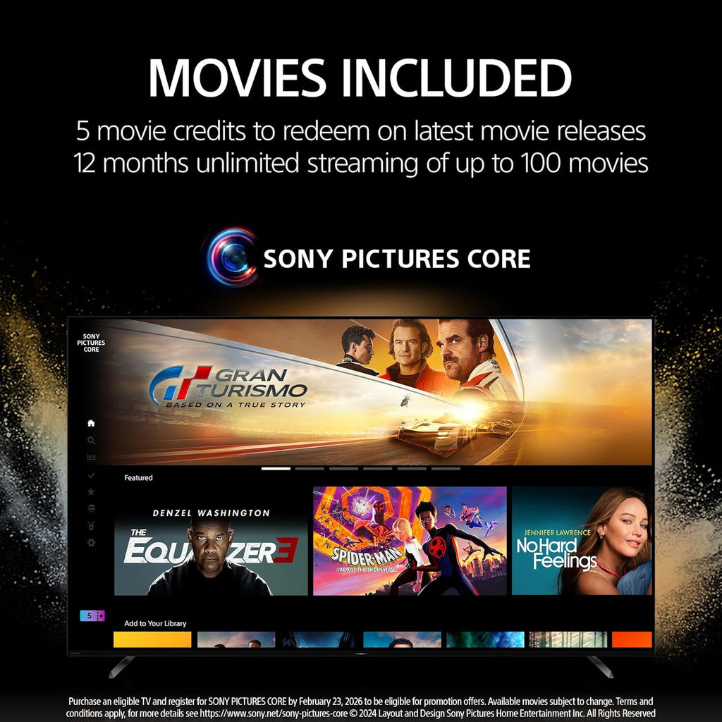 Sony 65 Inch Mini LED QLED 4K Ultra HD TV BRAVIA 7 Smart Google TV with Dolby Vision HDR and Exclusive Features for PlayStation®5 (K-65XR70)