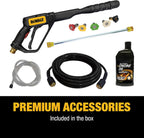 DeWalt 3300 PSI Gas Pressure Washer  5 Nozzles  Spray Gun  Wand  25-ft. Hose  DXPW3300-S  49-State