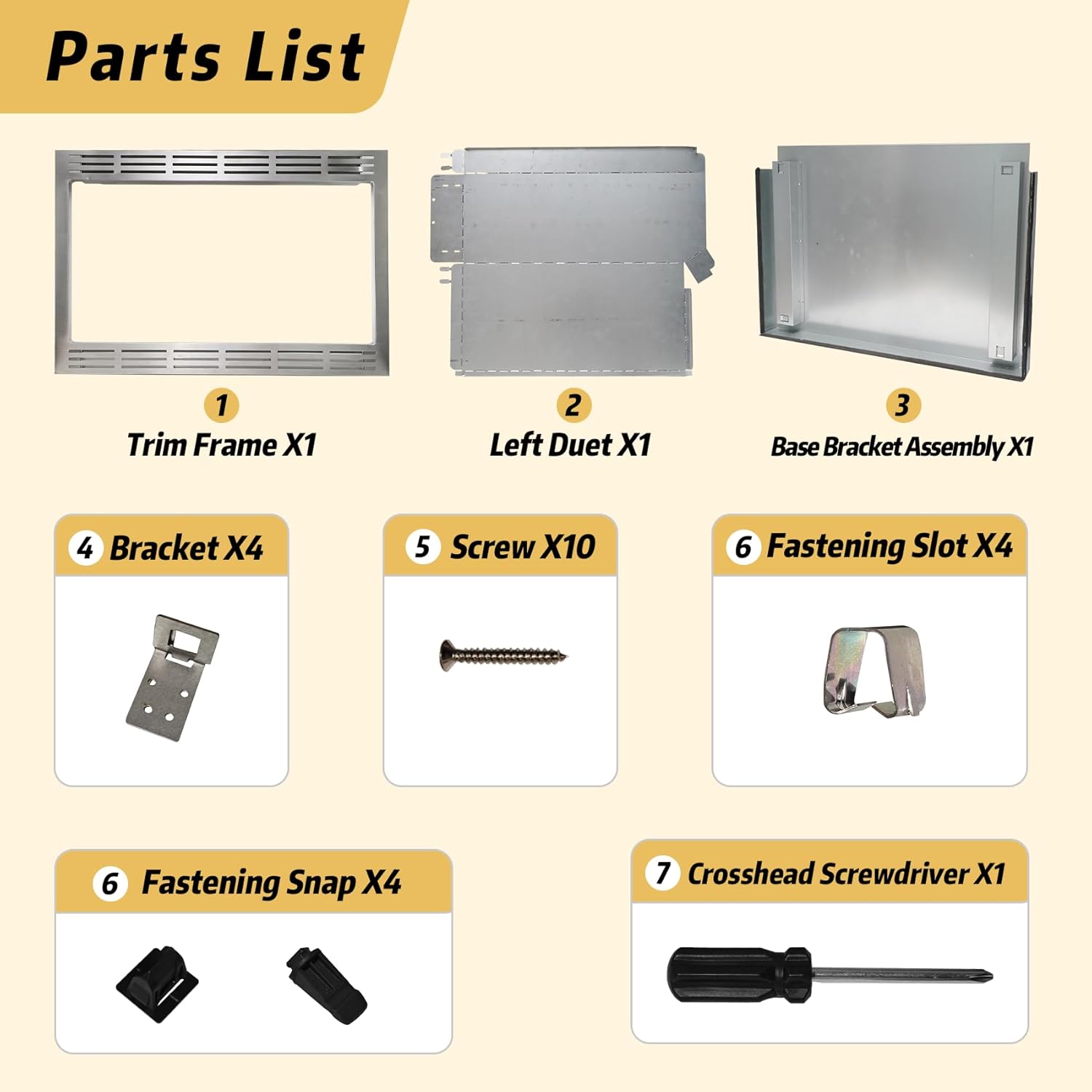 NN-TK922SS 27-Inch Microwave Oven Trim Kit, 27-Inch Stainless Steel Microwave Oven Trim Kit for 2.2 Cu Ft Built-in Microwave Oven, Microwave Oven Trim Kit