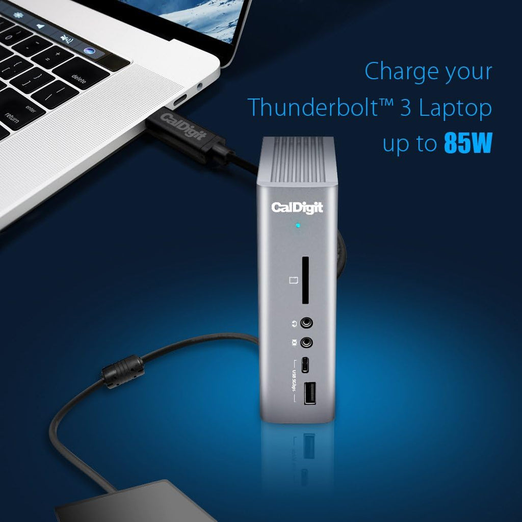 CalDigit TS3 Plus Thunderbolt 3 Dock - 87W Charging  7X USB 3.1 Ports  USB-C Gen 2  DisplayPort  UHS-II SD Card Slot  Gigabit Ethernet for Mac & PC  Thunderbolt 4 Compatible (0.8m/2.62ft Cable)