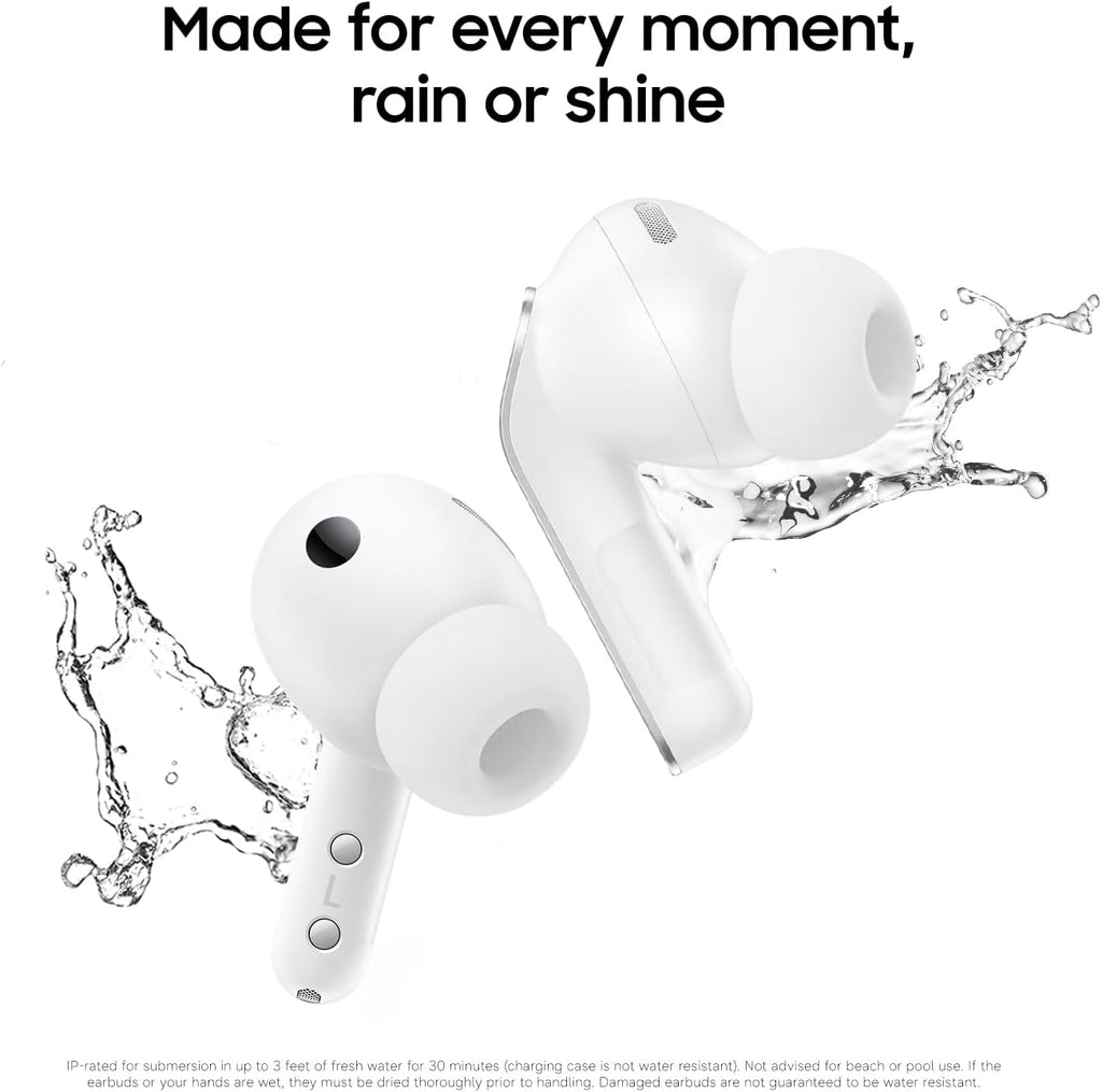 Samsung Galaxy Buds 4 Pro (2026) AI True Wireless Bluetooth Earbuds  Hi-Res Audio  2-Way Speaker  ANC 2.0  Optimized Comfort  IP57  Live Translation  White US Version  2 Yr Warranty