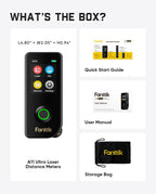 Fanttik A11 Ultra 3-in-1 Laser Measuring Tool, 197Ft Digital Laser Distance Measure with IPS Touch Screen & Side LCD, Wheel Roller & 3-Axis Digital Level, Rechargeable for Home DIY & Indoor Projects