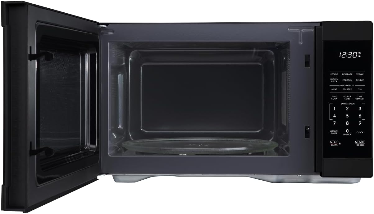 SHARP Countertop Microwave Oven with Removable 12.4" Carousel Turntable, 1000 Watt, 1.1 Cubic Feet, Black