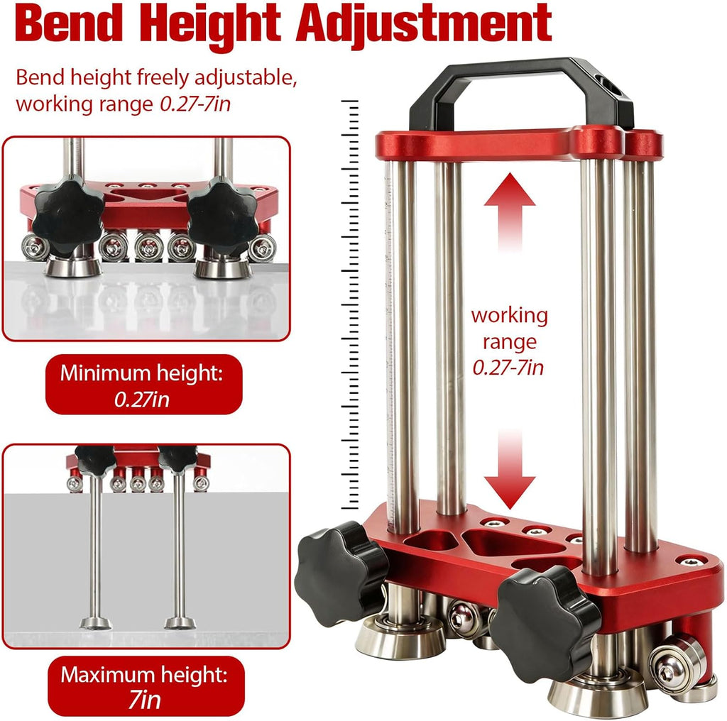 Metal Sheet Rollers&Bending Tools, dual-station metal sheet rollers,Suitable for 0-100° Bending Range&metal sheet Bending Machine with Anti-damage paint surface & Precision Scale 4-Year Warranty