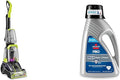 Bundle of Bissell TurboClean PowerBrush Pet Carpet Cleaner, 2987,Green/Black large + Bissell 78H63 Deep Clean Pro 4X Deep Cleaning Concentrated Carpet Shampoo, 48 ounces - Silver