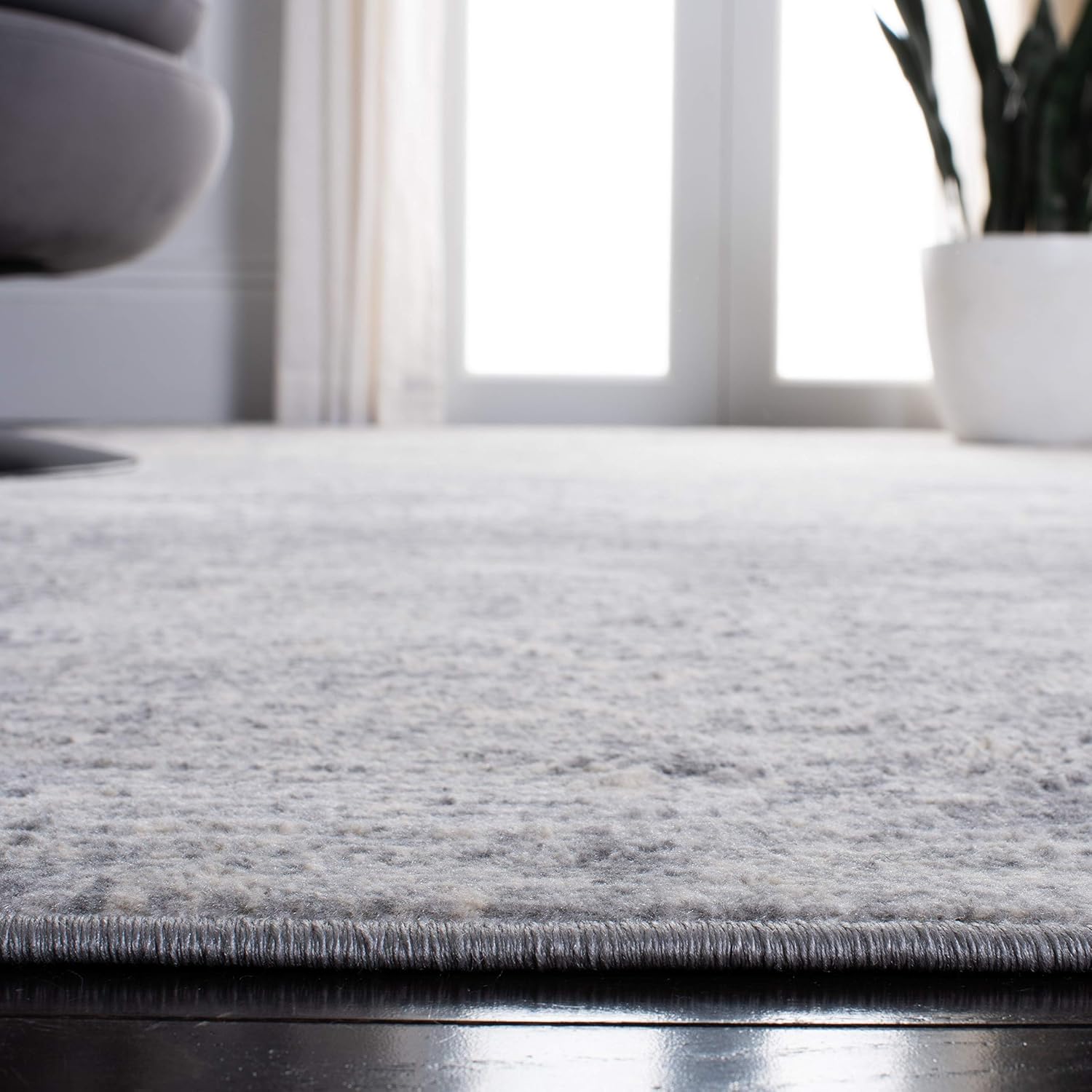 SAFAVIEH Brentwood Collection Area Rug - 10' x 13', Grey & Ivory, Modern Abstract Design, Non-Shedding & Easy Care, Ideal for High Traffic Areas in Living Room, Bedroom (BNT822H)
