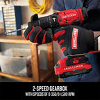 CRAFTSMAN V20 Cordless Hammer Drill Kit, 1/2 inch, 2 Batteries and Charger Included (CMCD711C2)