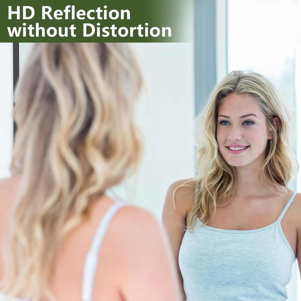 MELOMOIR 76"x44" Oversized Floor Mirror Freestanding, Oversized Mirror Full Length for Bedroom Living Room Dressing Room Gym Yoga Hair Salon, Black Mirror Full Length with Shatterproof Tempered Glass