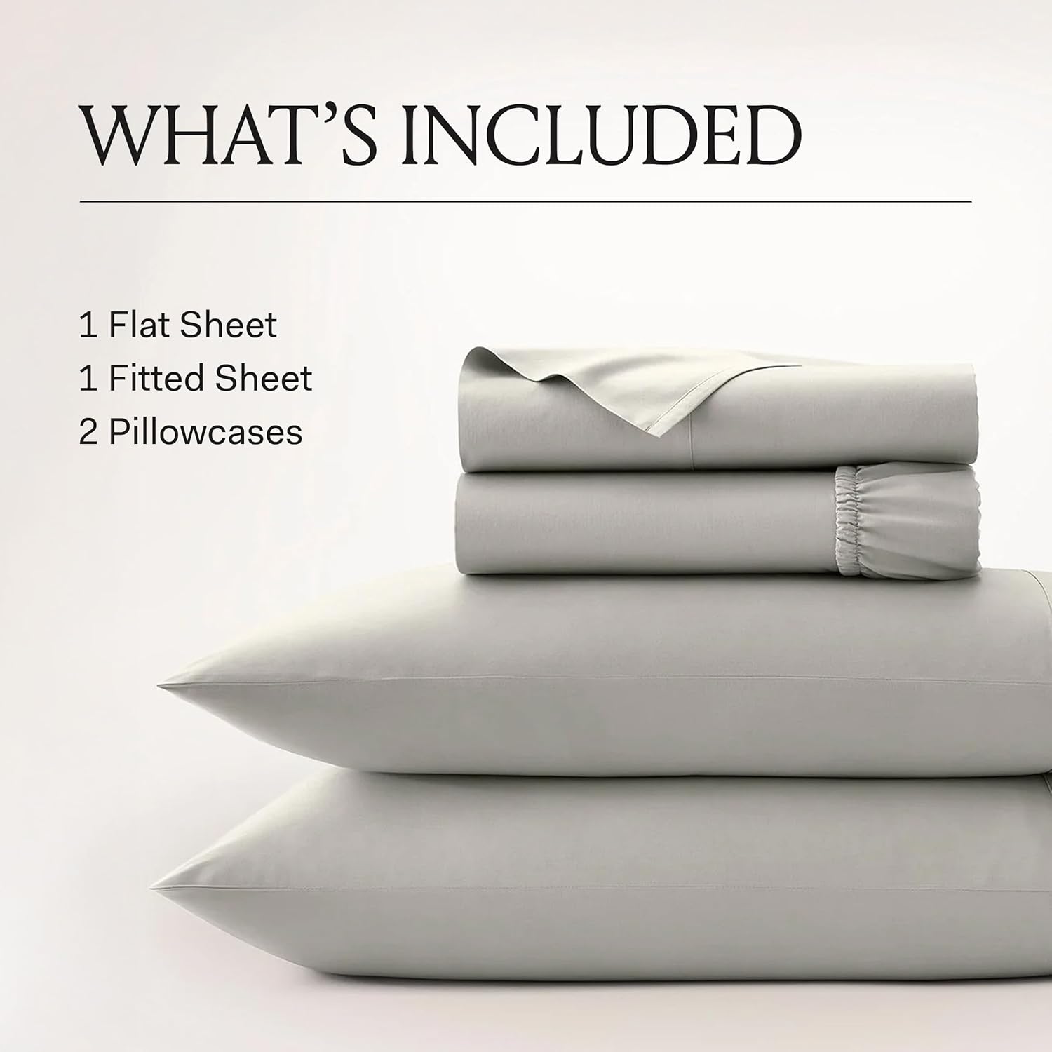 BOLL & BRANCH Signature Hemmed Sheet Set - Full, White - Luxury 100% Organic Cotton - Includes 1 Flat, 1 Fitted, 2 Pillowcases - Buttery Soft