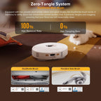 roborock Qrevo S5V Robot Vacuum and Mop, FlexiArm Edge Mopping, 12,000Pa Suction, Dual Zero-Tangle System, Smart Obstacle Avoidance, 10mm Mop Lifting, Auto Mop Washing & Warm Air Drying, White