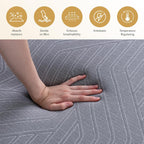 EGOHOME 12 Inch Queen Mattress, Copper Gel Cooling Memory Foam for Back Pain Relief, Therapeutic Bed in a Box, Foam Made in USA, CertiPUR-US Certified, 60x80x12 Black