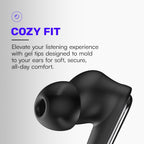 Raycon Pro Earbuds Wireless Bluetooth + 6 Microphones with Hybrid Active Noise Canceling  Sweat & Water-Resistant Earphones  Premium Wireless Ear Buds Bluetooth 40 Hours Playtime (Black)