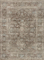 Loloi Magnolia Home by Joanna Gaines Millie Collection MIE-03 Charcoal/Dove 7'-10" x 10', .25" Pile Height, Area Rug