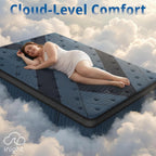 inight 12 Inch King Size Hybrid Mattress, Medium Firm Support for Average Weight (130-230lbs), Supportive Nebulign Foam & Silent Pocket Coils, Fiberglass-Free, CFR 1633 Compliant
