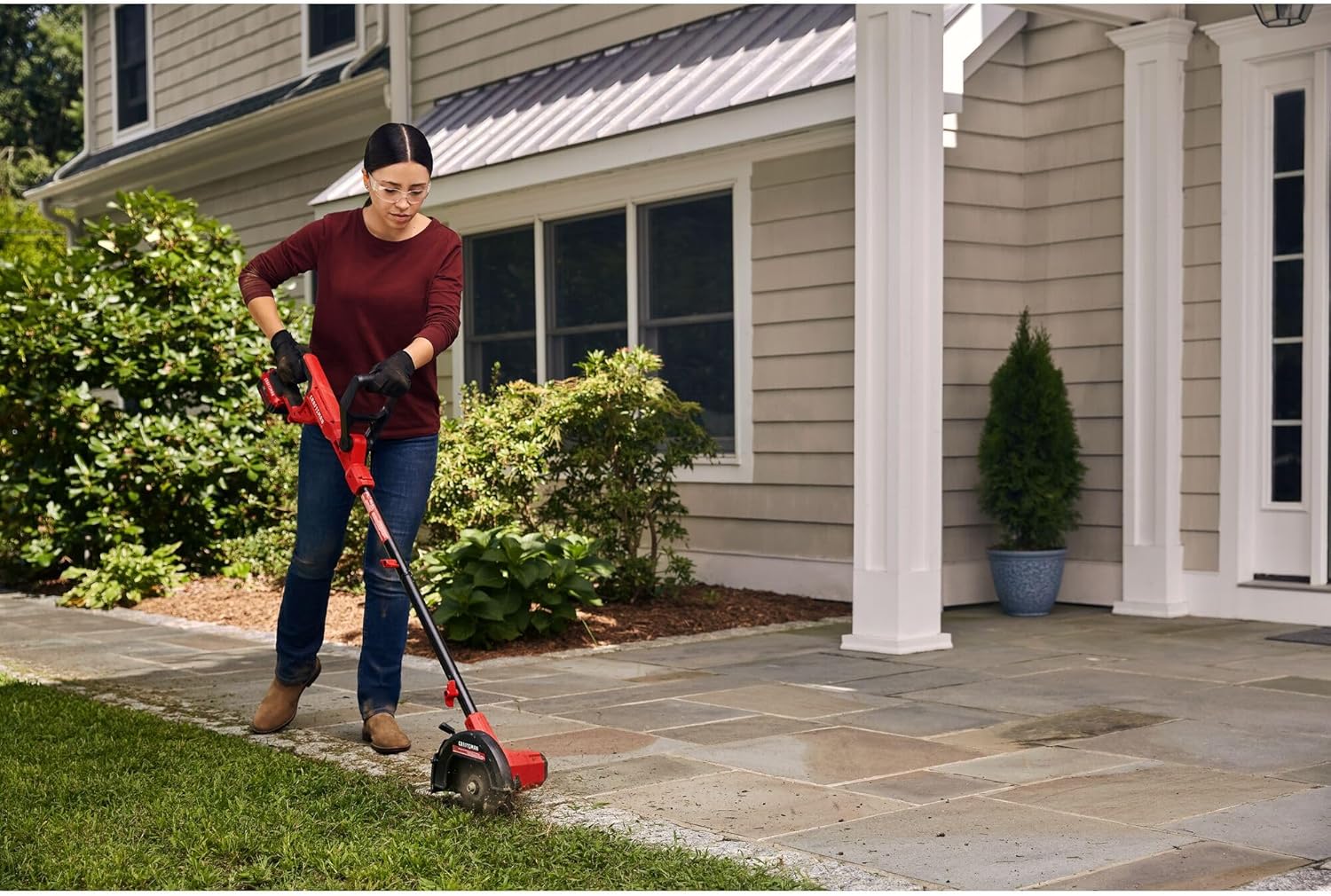 CRAFTSMAN 20V Edger Lawn Tool, Cordless Trencher, Bare Tool Only (CMCED400B)