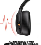 Skullcandy Crusher ANC 2 Wireless Over-Ear Bluetooth Headphones with Extra USB-C Charging Cable  Multi-Sensory Bass  Active Noise Cancelling  60 Hours Battery  Microphone iPhone Android - True Black