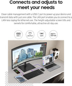 Samsung 34-Inch ViewFinity S65VC Series Ultra-WQHD Curved Computer Monitor  100Hz  AMD FreeSync  HDR10  USB-C  Built-in Speaker  Camera  KVM Switch  Eye Care  Eco-Packaging  LS34C650VANXGO  Black