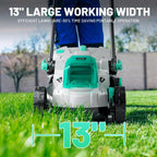 Litheli Cordless Lawn Mower 13 Inch, 5 Heights, 20V Electric Lawn Mowers for Garden, Yard and Farm, with Brushless Motor, 4.0Ah Battery & Charger Included