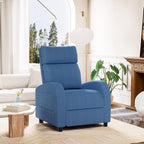 Homall Recliner Chair, Recliner Sofa for Adults, Recliners Home Theater Seating with Lumbar Support, Reclining Sofa Chair for Living Room (Fabric, Blue)