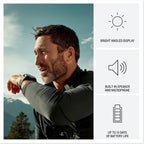 Garmin fēnix® 8 Pro  51mm  AMOLED Display  Premium Connected Multisport GPS Smartwatch  inReach® Technology  Sapphire  Titanium with Graphite/Black Silicone Band