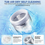 Nictemaw Portable Washing Machine 20Lbs Capacity 2.8 Cu.ft Portable Washer and Dryer Combo with 10 Programs and 8 Water Level Selections Compact Washer Machine for Apartments, Dorms, Rv-Glass Cover