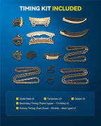 PHILTOP Timing Chain Kit 3.6L 3.0L, Compatible with Chevy Traverse 2009-2022, Buick Enclave 2008-2021, GMC Acadia 2007-2016, Cadillac SRX/CTS 2007-2019, Malibu 2008-2012 (OE# 9-0753SX)