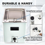 ZKI 20L Lab Water Bath, 1500W Laboratory Thermostatic Water Bath, ±0.2°C Accuracy & 0.1°C Res, 14 Heating Modules with Even Heat Distribution, 9-Piece Kit for Lab, Clinical and Industrial Use (110V)