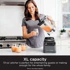 Ninja Professional Blender | Smoothie Blender, Drink Mixer, Grinder, Ice Crusher | Total Crushing™ Technology, Auto-iQ™ Smart Presets, Professional 1200W Power, XL 72oz Pitcher | Dark Grey | BR201AMZ