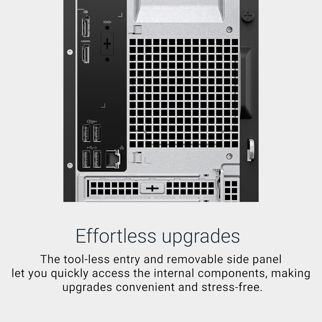 Dell Tower Desktop ECT1250 - Intel Core Ultra 7-265 Processor  UHD Graphics  16GB Memory  1TB M.2 SSD  3.0 SD Card Reader  Wired Keyboard and Mouse  Windows 11 Home  Basic Onsite Service
