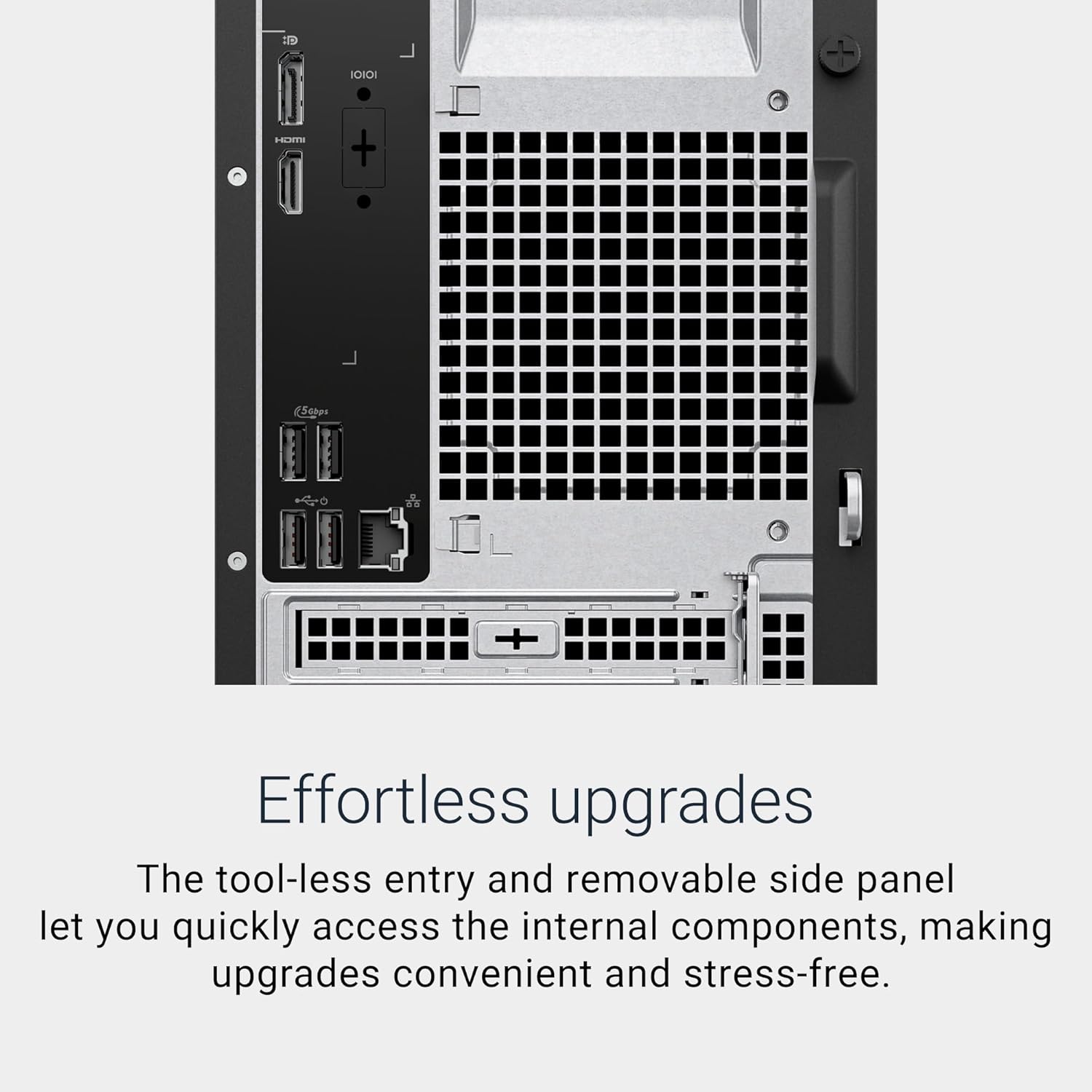 Dell Tower Desktop ECT1250 - Intel Core Ultra 7-265 Processor  UHD Graphics  16GB Memory  1TB M.2 SSD  3.0 SD Card Reader  Wired Keyboard and Mouse  Windows 11 Home  Basic Onsite Service