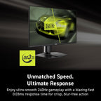 msi MAG 272QP QD-OLED X24 27-inch 2560 x 1440 (QHD) Gaming Monitor  240Hz  Adaptive-Sync  HDMI  DisplayPort  VESA Mountable  Tilt  Height Adjustable  Speaker  0.03ms  Black