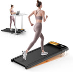 Walking Treadmill Pad with Incline, Walking 2.5HP for Home and Office, 265Lbs Weight Capacity, Treadmill with APP & Remote Control, LED Display