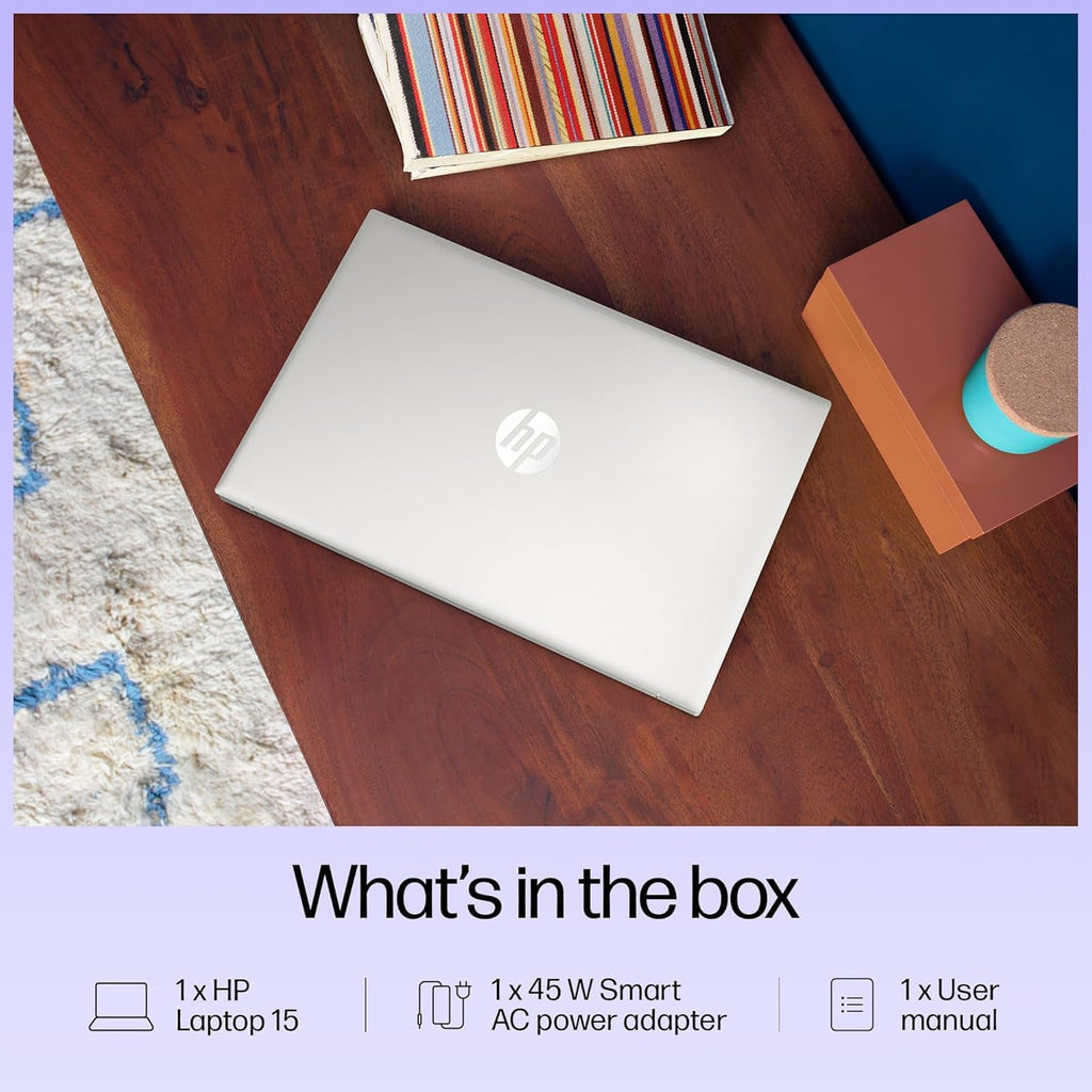 HP Pavilion 15.6" FHD Laptop Computer  16GB DDR4 RAM  240GB PCIe SSD  Intel N100 CPU  WiFi 6  Bluetooth  Webcam  Type-C  Lifetime Office 365  Windows 11  Type C RJ45  Light Gray