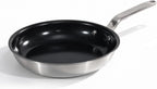 5 Ply Ceramic Non Stick Frying Pans - 10 Inch Stainless Clad Nonstick Skillet, Non Toxic, PTFE & PFOA FREE, Professional Cookware for Induction, All Stoves and Oven up to 650°F