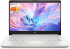 HP Portable Laptop  Student and Business  14" HD Display  Intel Quad-Core N4120  8GB DDR4 RAM  64GB eMMC  1 Year Office 365  Webcam  RJ-45  HDMI  Wi-Fi  Windows 11 Home  Silver